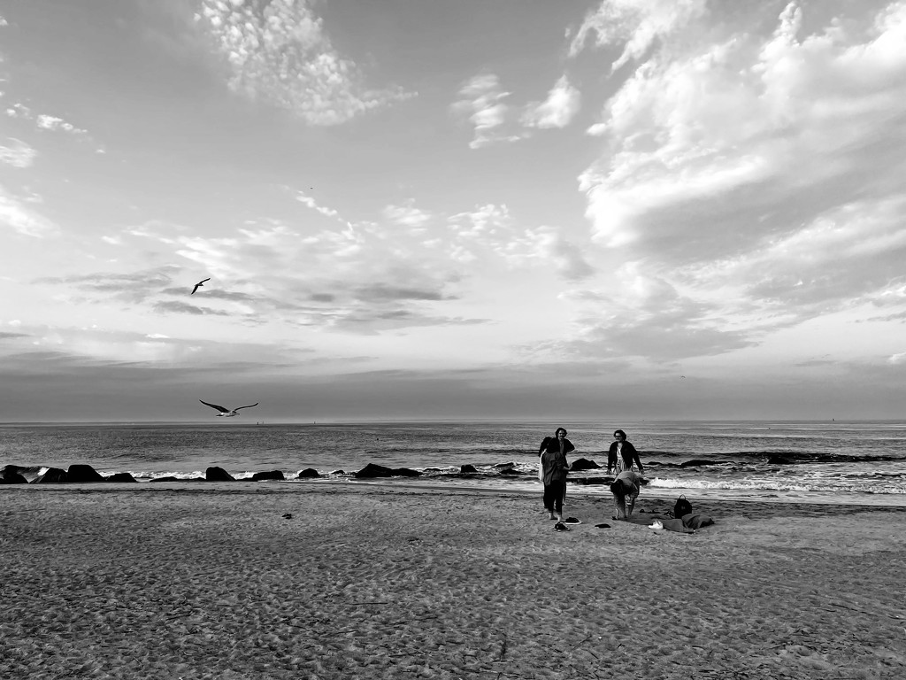 4 girls at Tybee Beach by clayt