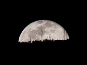 28th Feb 2021 - Moonrise behind Radio Towers