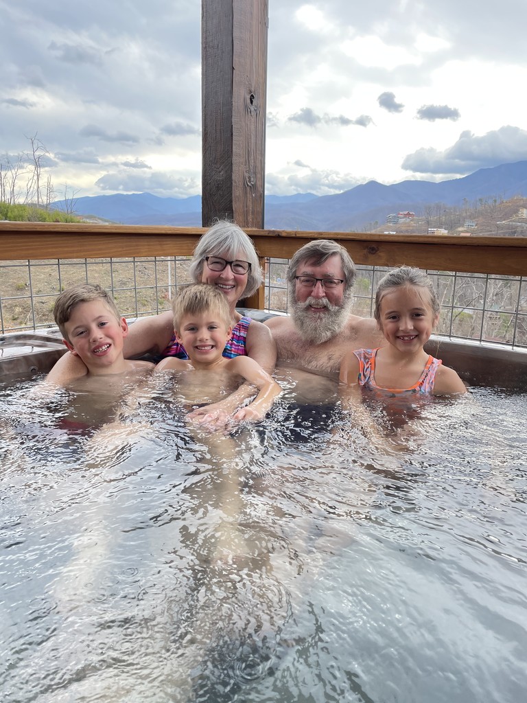 Hot tub fun with gkids by dridsdale