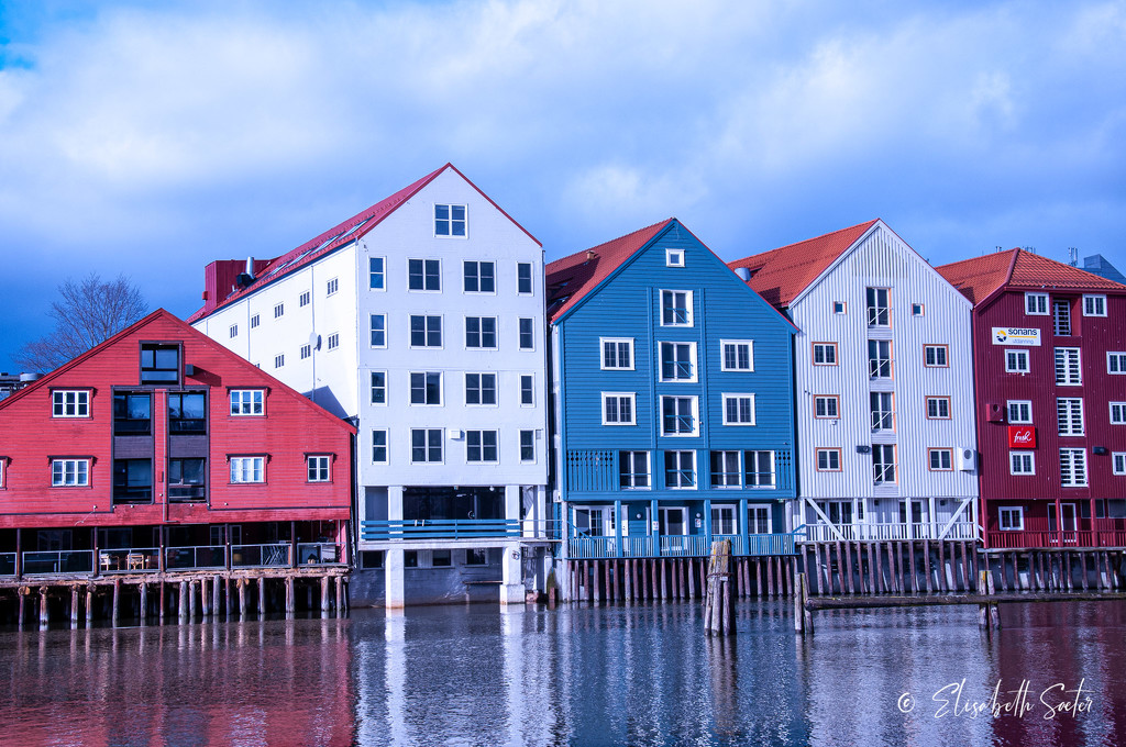 More piers in Trondheim by elisasaeter