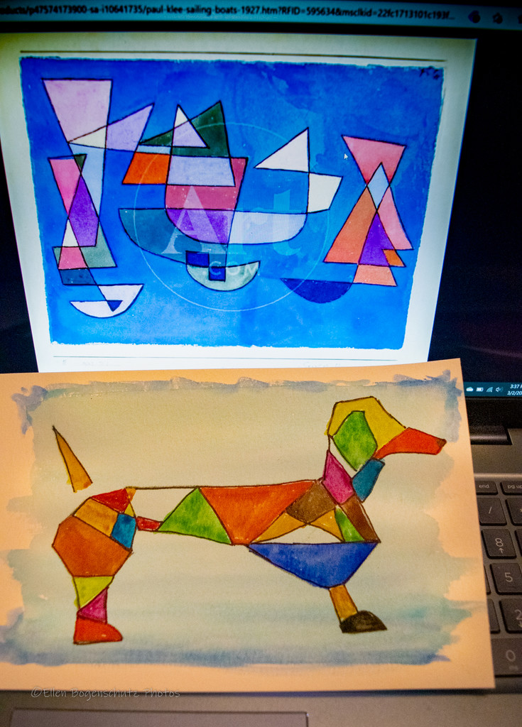 Klee inspired Dachshund by artsygang