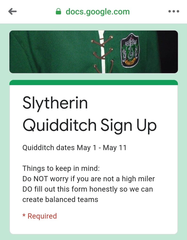 Quidditch Sign Up by labpotter