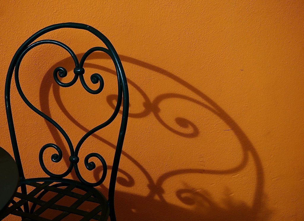 The chair and its shadow  by caterina