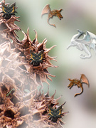 6th Mar 2021 - Spiky ball dragons...