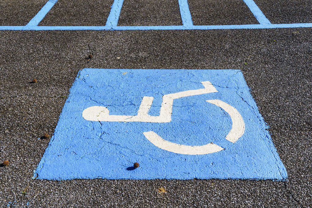 Handicapped Parking by k9photo