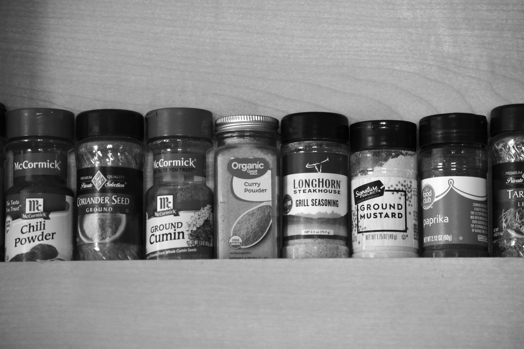 Spices In Black & White by bjywamer