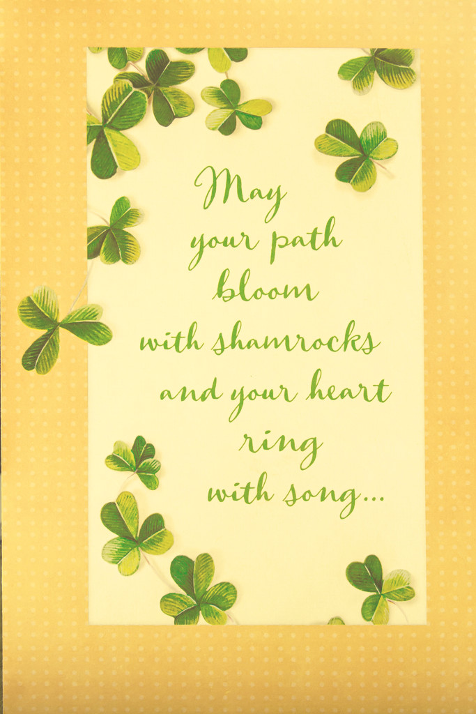 March Words - Yellow Framed St. Pat's Day by farmreporter