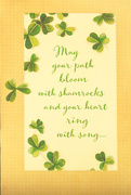 17th Mar 2021 - March Words - Yellow Framed St. Pat's Day