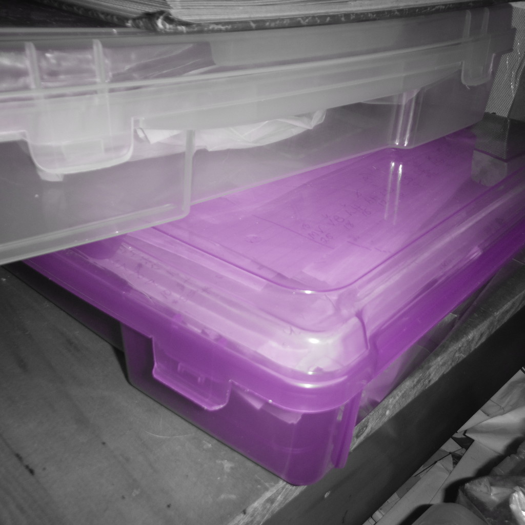 Purple Storage Box by spanishliz