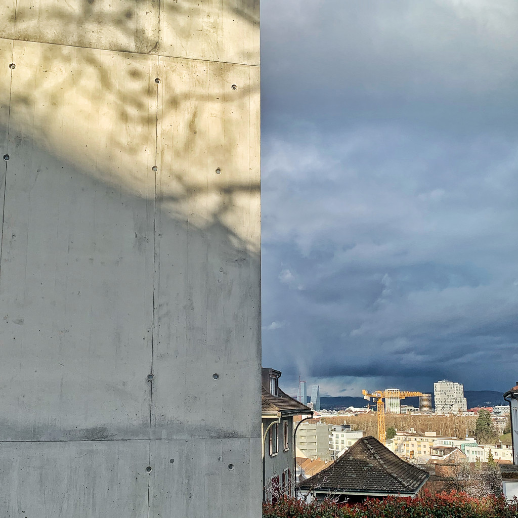 Half concrete / half dark sky.  by cocobella