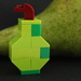One real and one Lego pear by lucien