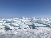 27th Mar 2021 - Lake Michigan's frozen landscape