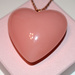 Pink heart necklace by homeschoolmom