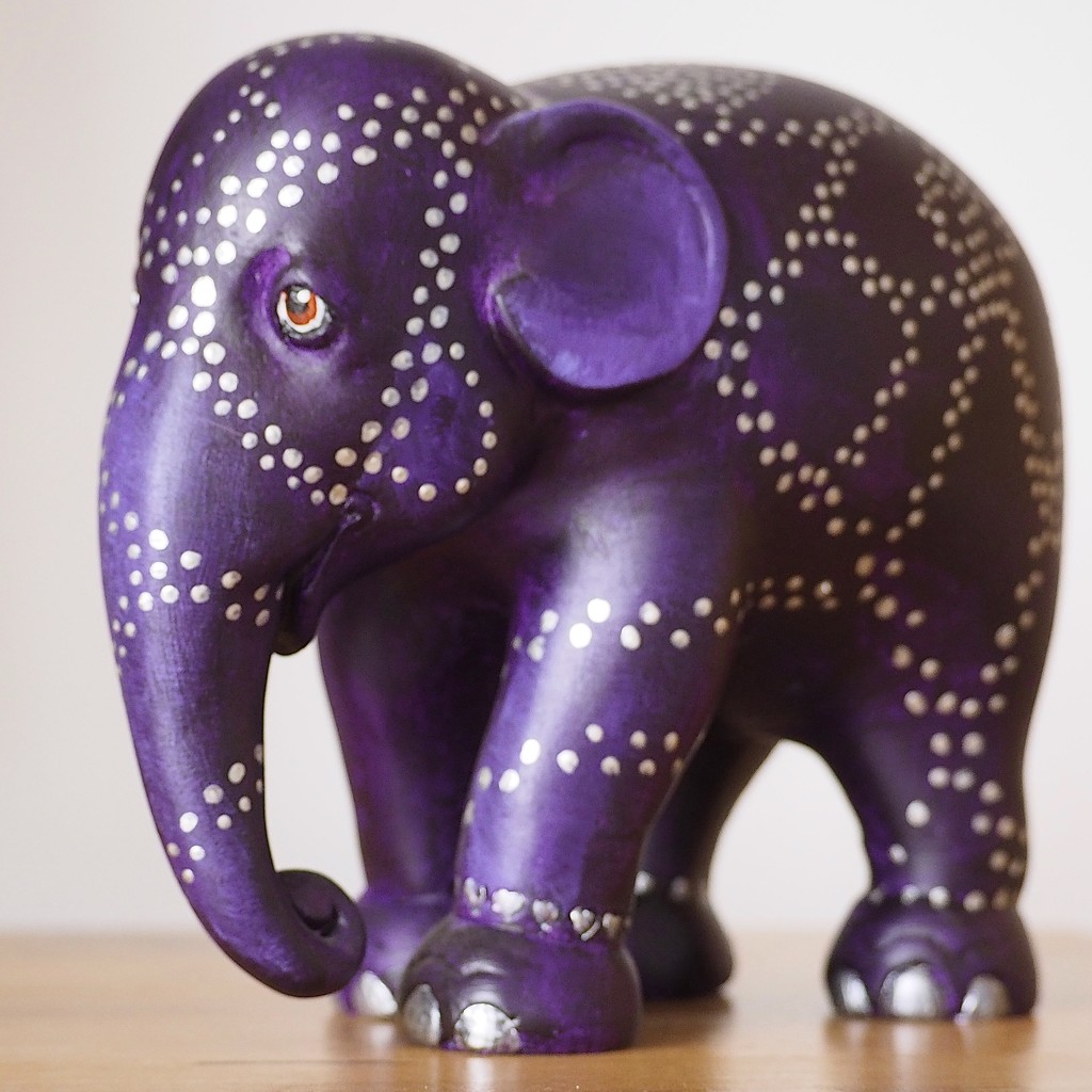 Purple elephant  by jacqbb