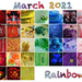  March Rainbow Calendar by gardencat