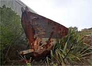 1st Apr 2021 - An out steel hull left beside the road