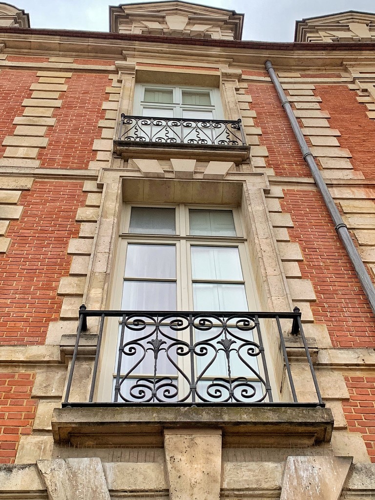 Balconies with hearts place des Vosges.  by cocobella