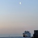 Ferry under the Crescent Moon by bill_gk