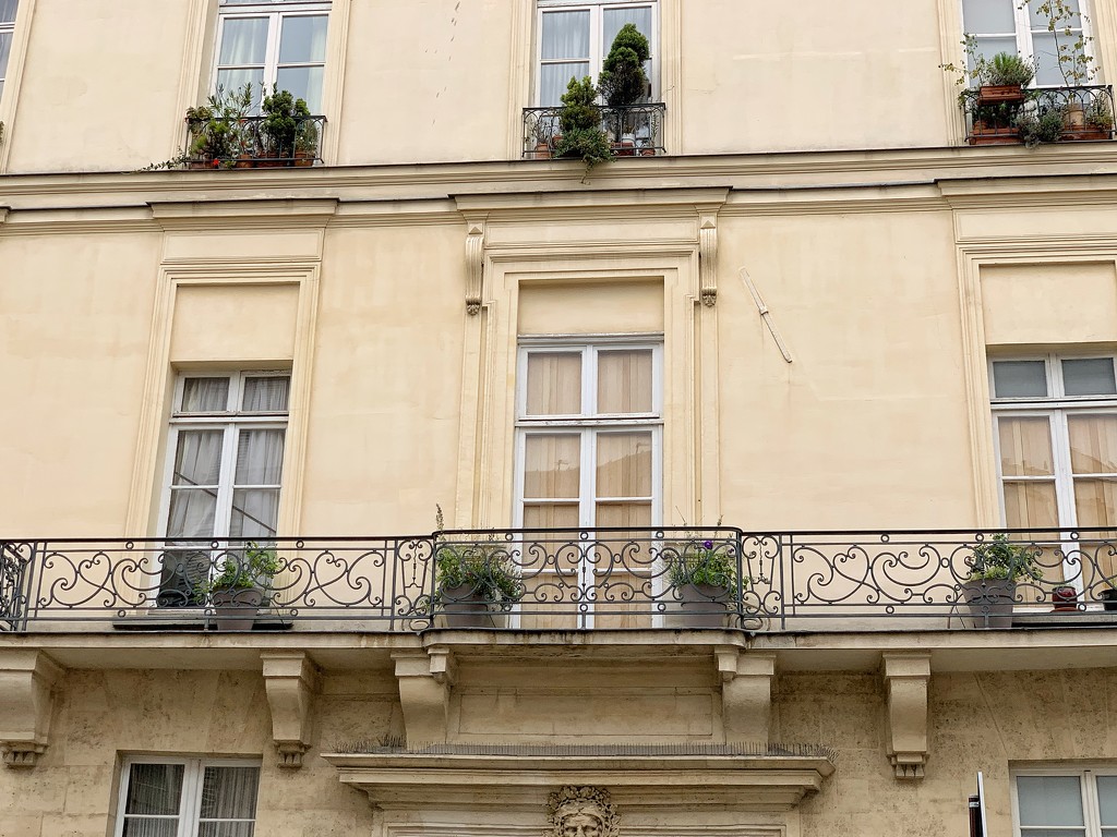 Balcony with iron hearts.  by cocobella