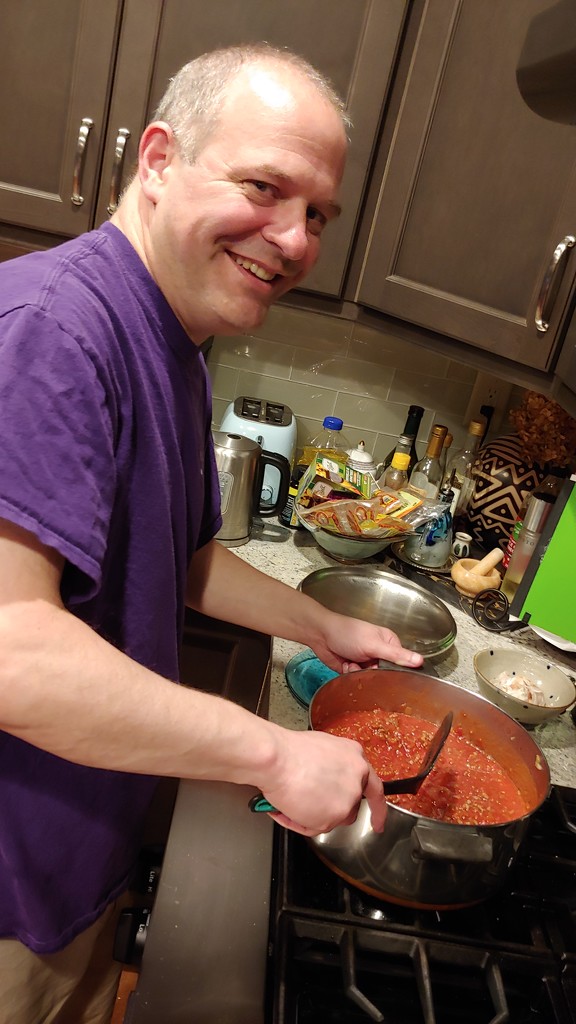 He's making a Huge Lasagna While I'm gone by darylo