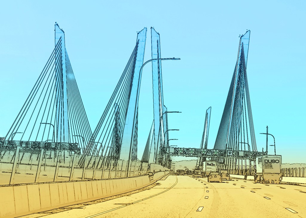 Crossing the Tappen Zee bridge by jernst1779