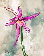 17th Apr 2021 - Artist Challenge Colin McCahon - orchid
