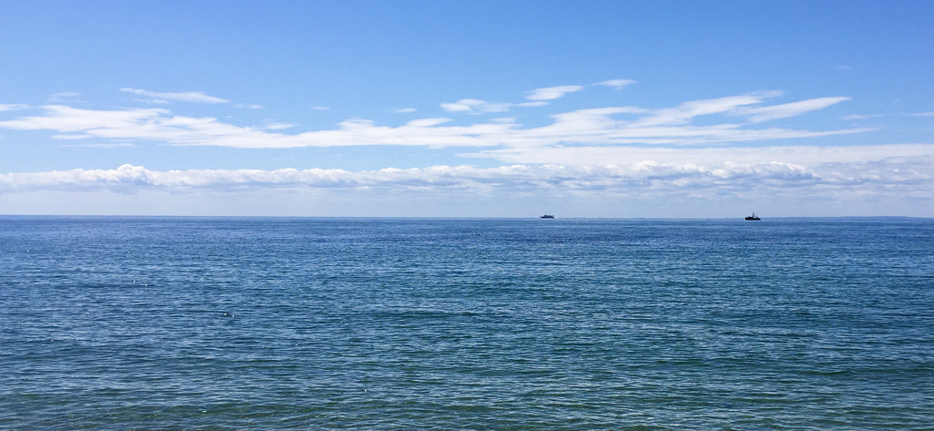 Ships Rounding the Far Eastern Tip of Cape Cod by radiodan