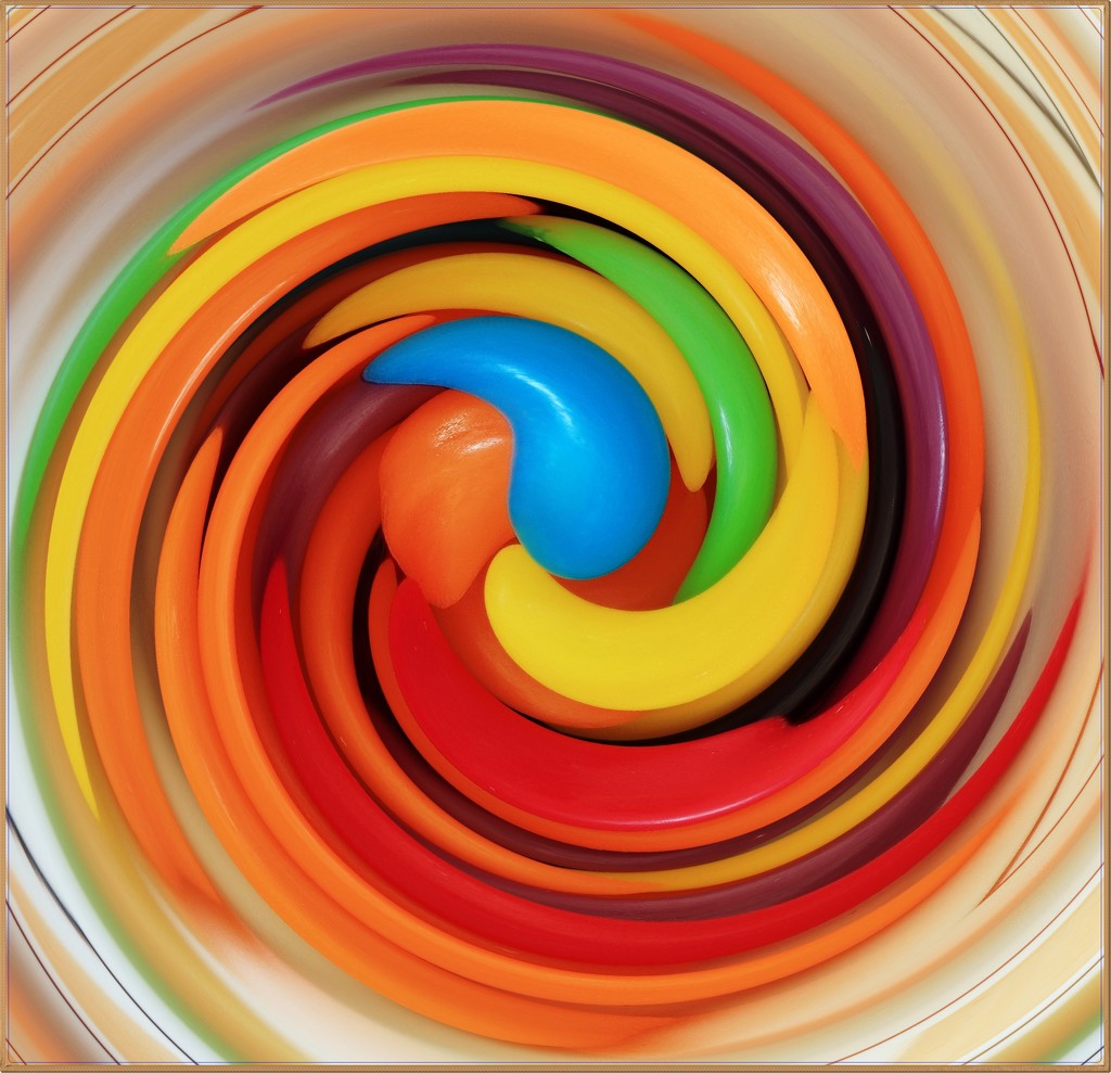 Colour swirl observation of jellybeans by sandradavies