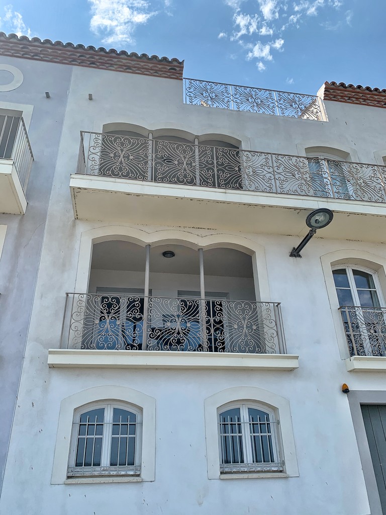White hearts on the balconies.  by cocobella