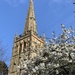 The continued spire renovation.