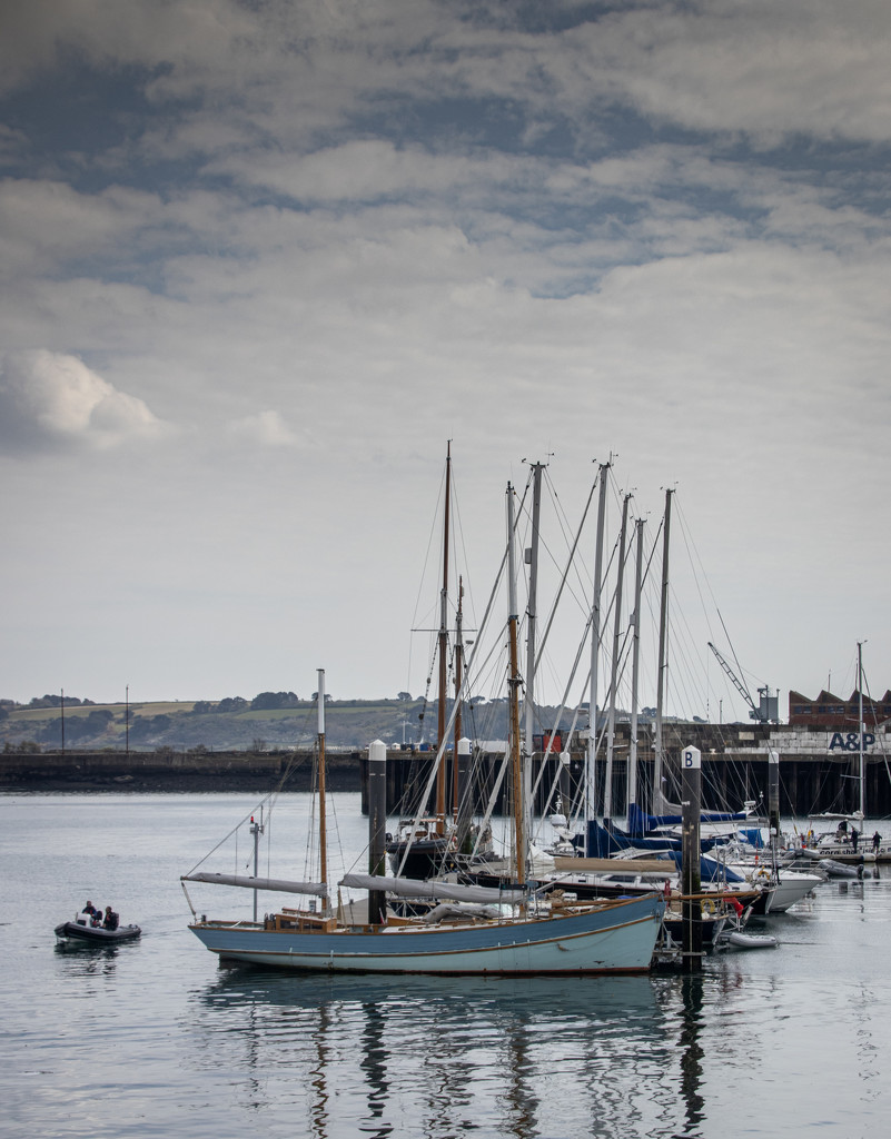 Boats in Falmouth by swillinbillyflynn