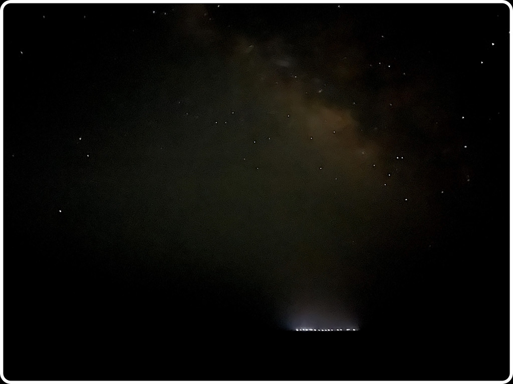 Lights Below the Milky Way (handheld) by k9photo