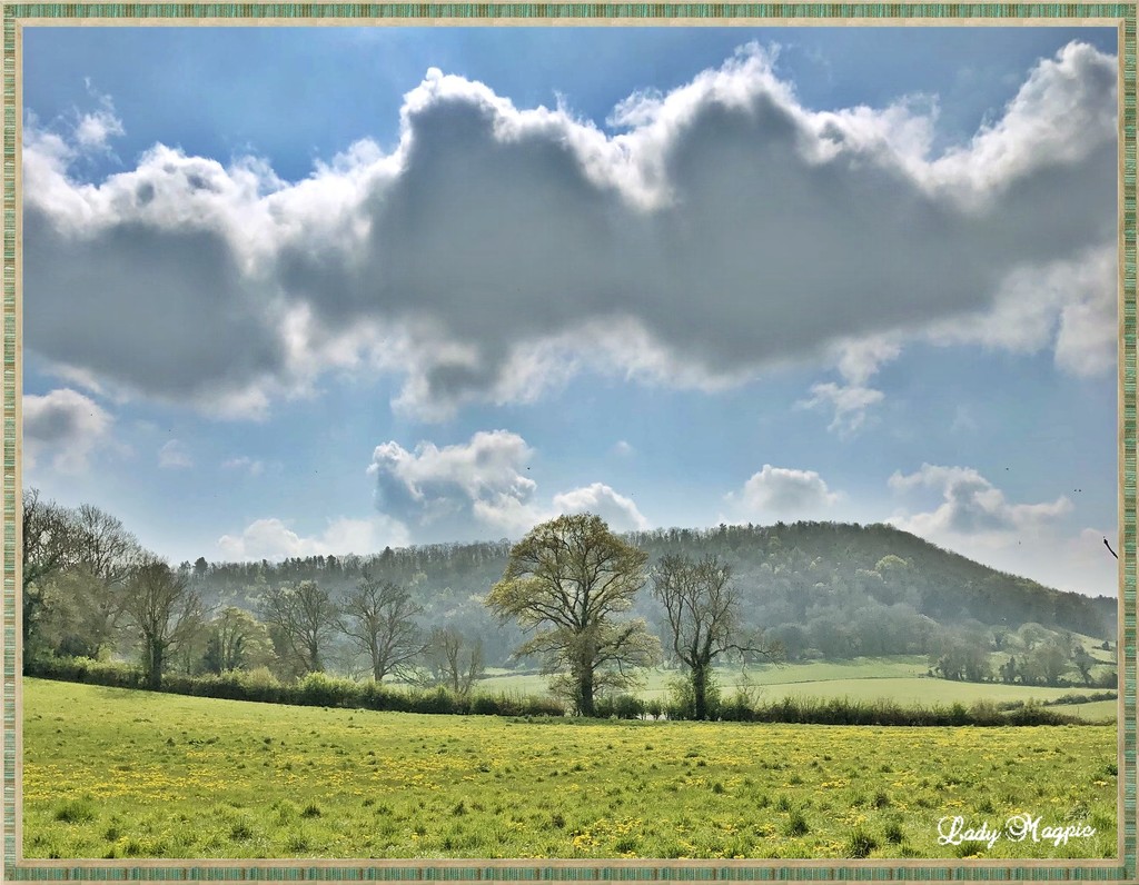 Hills with Cloud Cover by ladymagpie