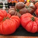 Heirloom tomatoes at the supermarket  by kchuk