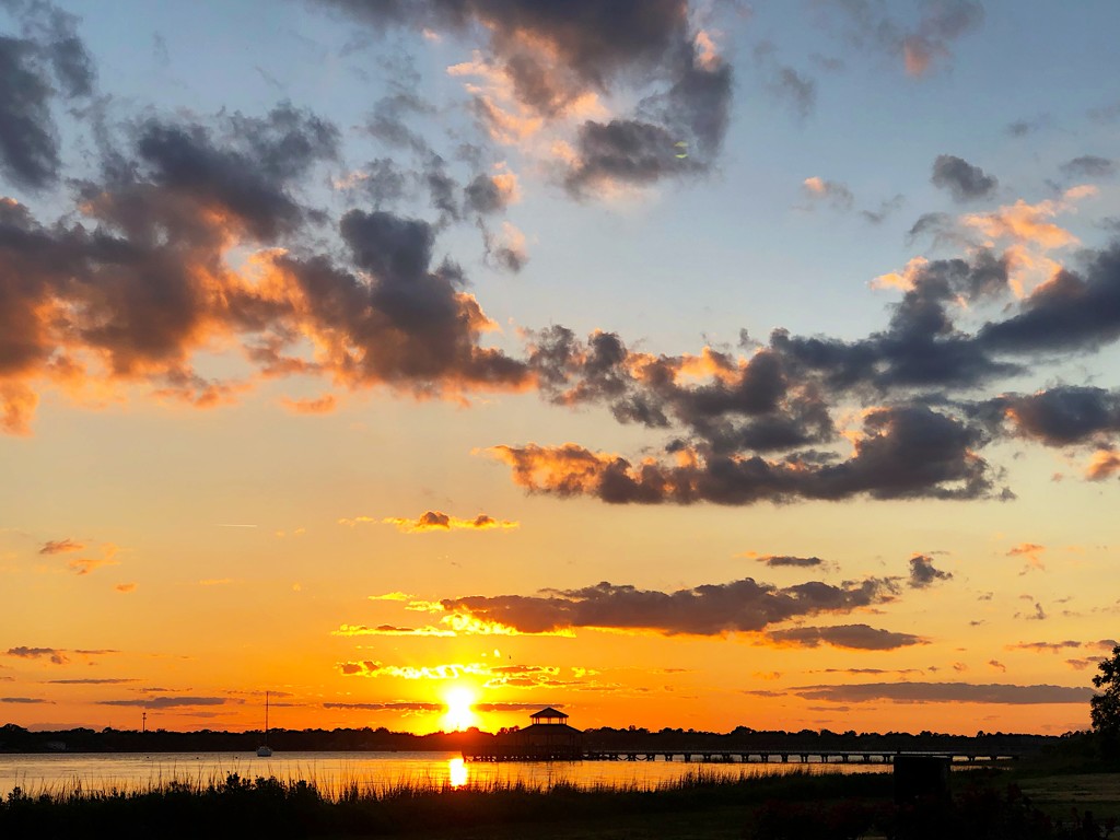 Sunset over the Ashley River by congaree