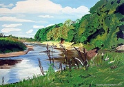 2nd May 2021 - River bend (painting)
