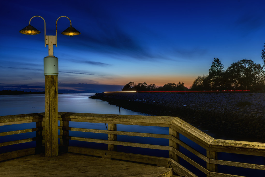 Fraser River Blue Hour by cdcook48