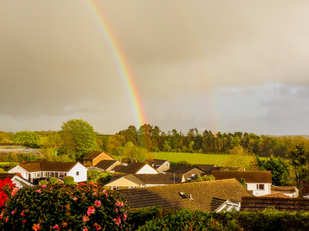 Rainbow over Liskeard by mumswaby