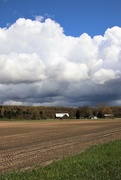 6th May 2021 - field, farm and clouds