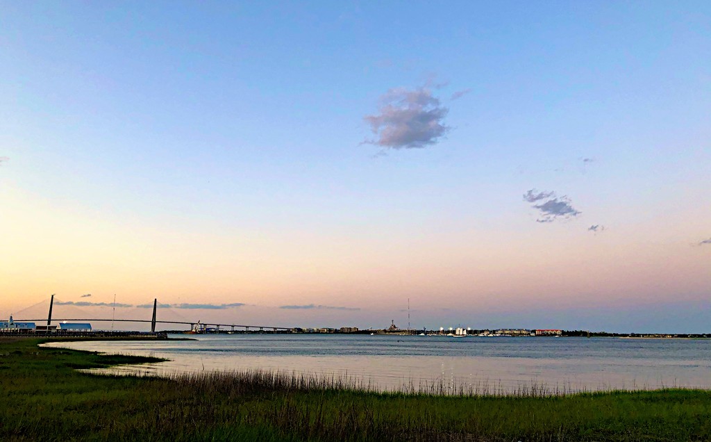 Charleston Harbor near sunset by congaree