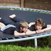 The boys on the trampoline by kiwichick