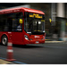 Red bus by dkbarnett