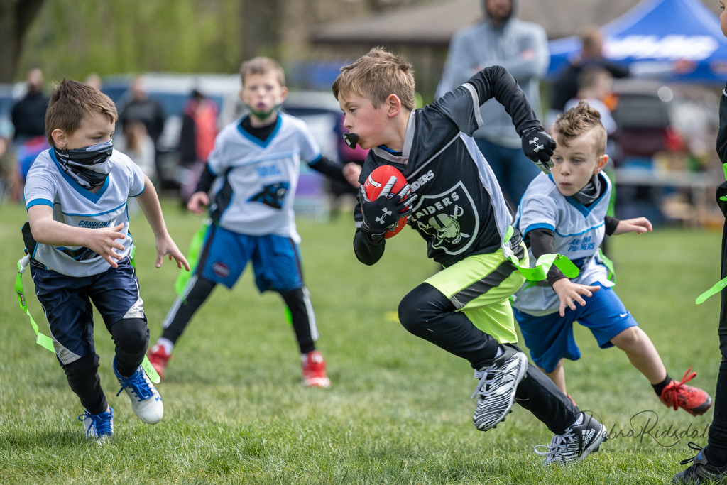 My grandson’s first flag football game  by dridsdale