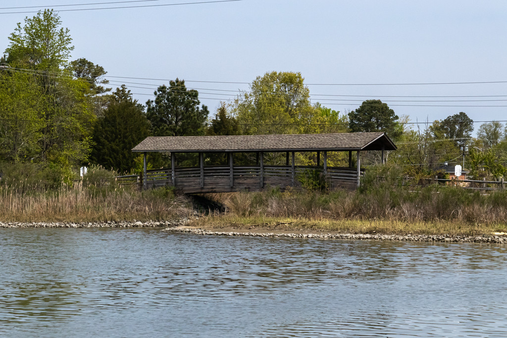 Covered Pedestrian Bridge in St. Michaels, MD by swchappell