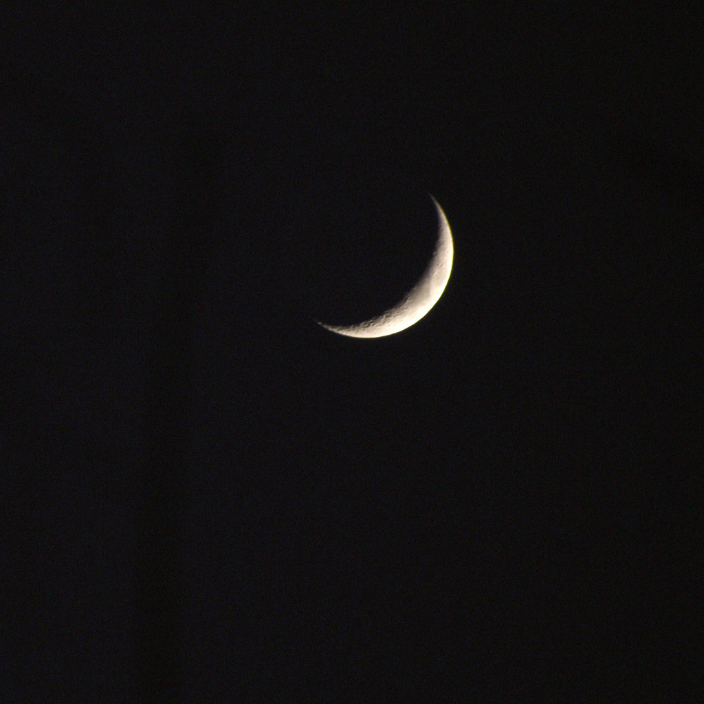Sliver of Moon by bjywamer