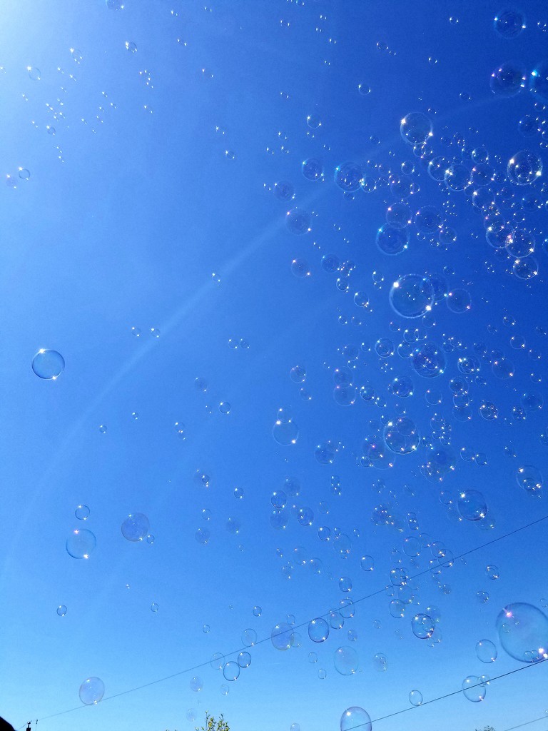 Bubbles and Blue Sky by kimmer50