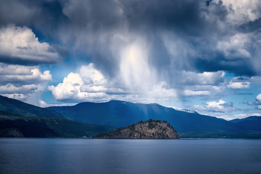 Rain Squall Over Copper Island by cdcook48