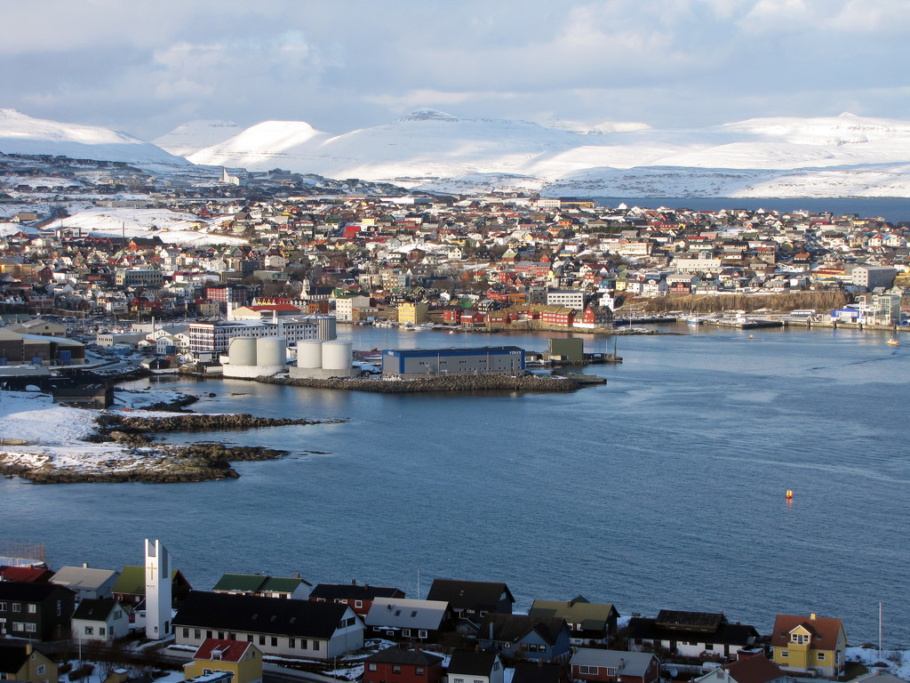 View of Tórshavn from Argir by okvalle