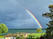 25th May 2021 - Rainbow over the lake. 
