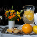 Still Life of Oranges and Daisies by theredcamera